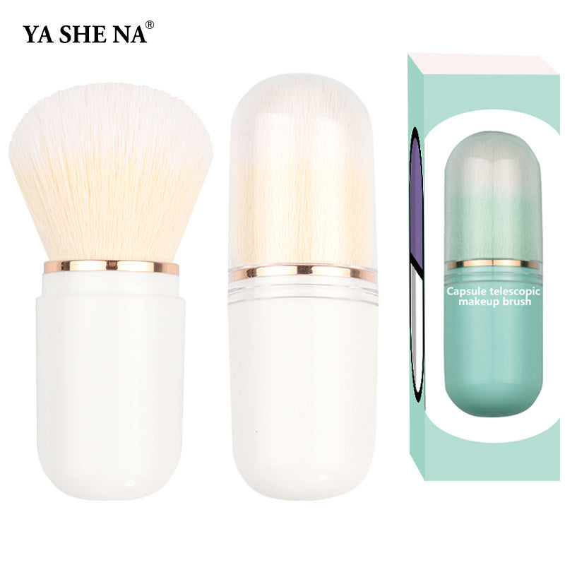 Yasna Retractable Cosmetic Brush Portable Capsule Makeup Brushes Accessories