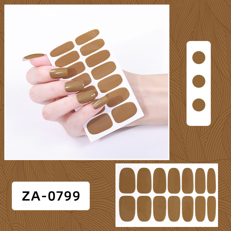 Full Oil Film Hand Manicure Implement Nail Stickers