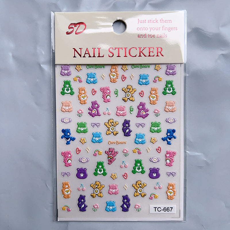 Relief Three-dimensional Cartoon Hand Account Goo Card Nail Tool Set