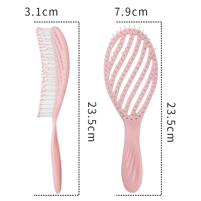 Massage Hollow Hairdressing Fluffy Increased Skull Hair Brushes & Combs