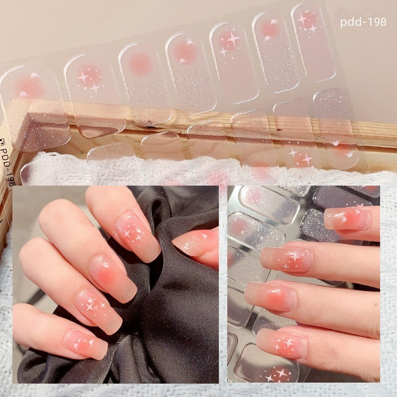 Love Waterproof Durable Applique Finished Patch Nail Art