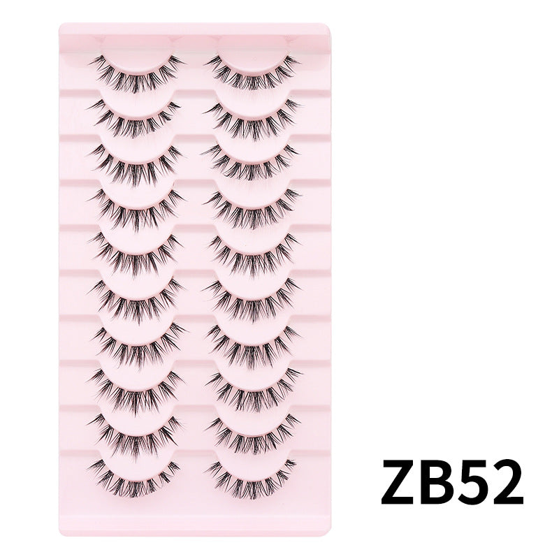 Pair Of Single Line Fish Thin Stem False Lashes