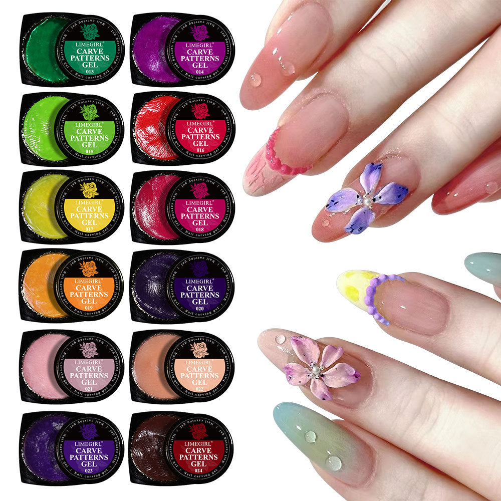 Modeling Embossment Gel Uv Mud For Nail Tool Set