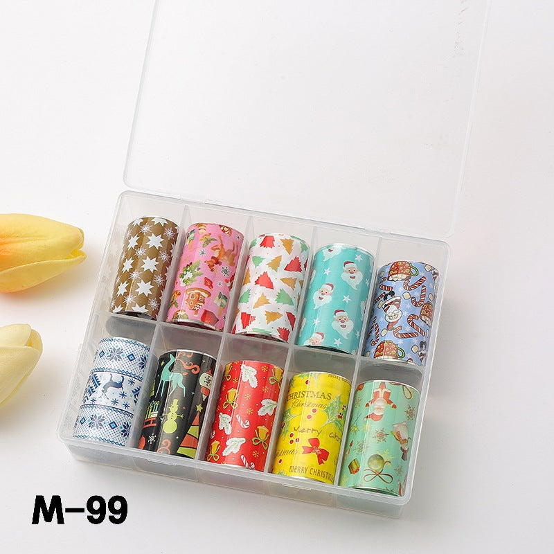 Suit Flower Marble Blooming Snake Pattern Nail Stickers