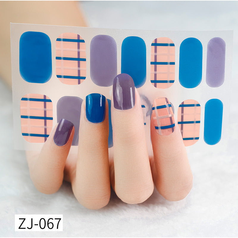 Gel Fresh Waterproof Durable Patch Removable Nail Stickers