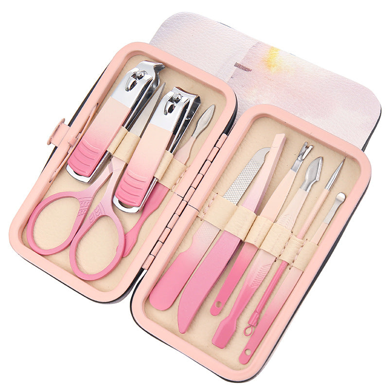 Coupe-ongles en acier inoxydable, ensemble complet d'outils pour ongles