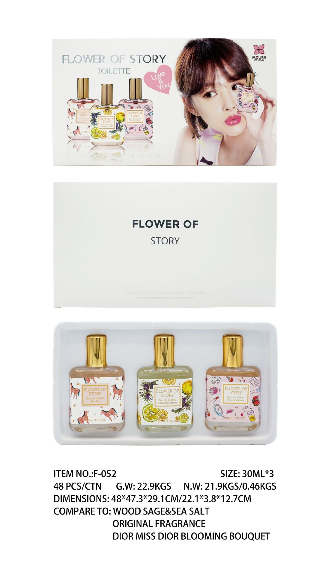 Coffret cadeau Bloom pour femme Parfums pour femme légers et frais longue durée