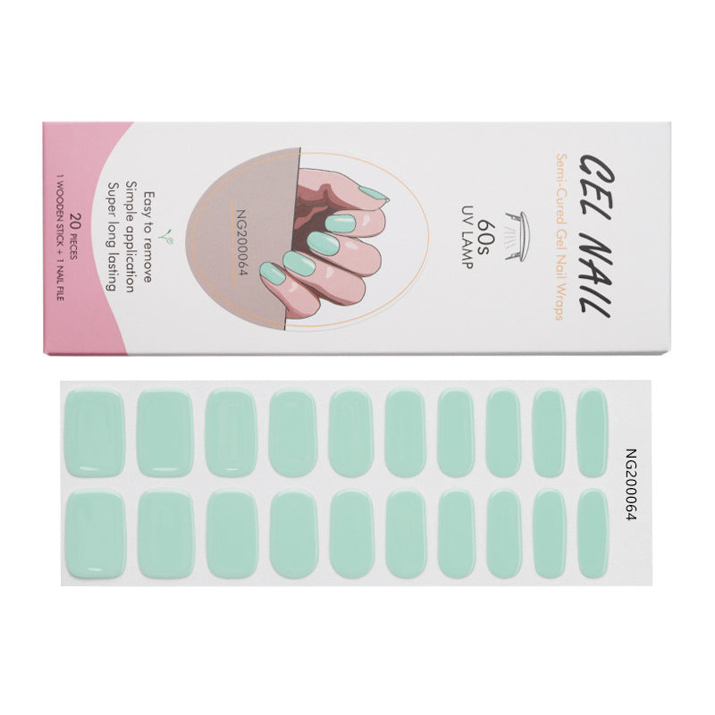 Gel Finger Therapy Light Uv Half Nail Stickers