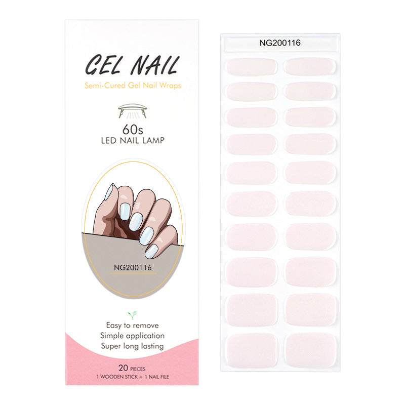 Glamorous Versatile Light Gel Uv Paper Nail Stickers