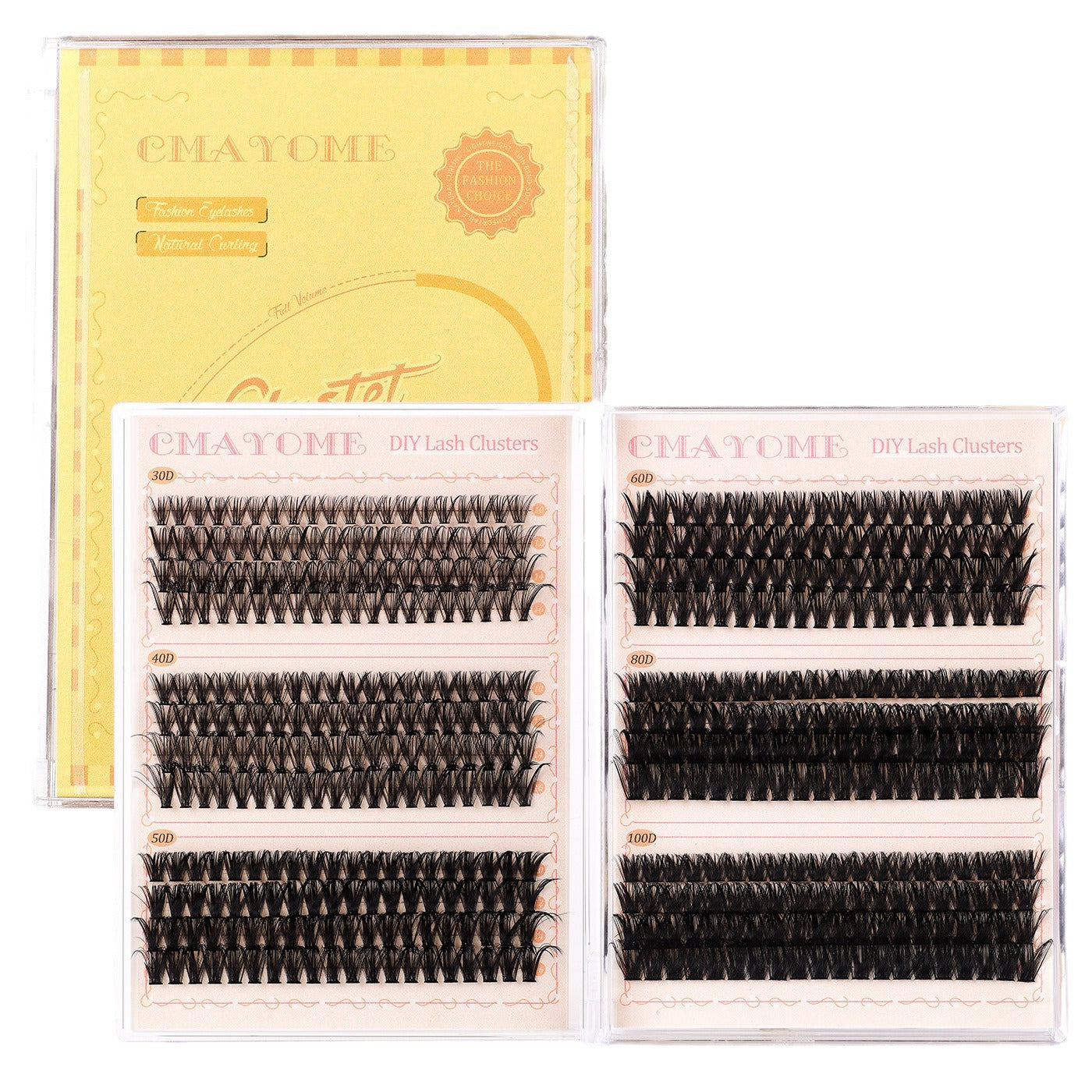 Segmented Eyelash Curved Curling Combination Book False Lashes