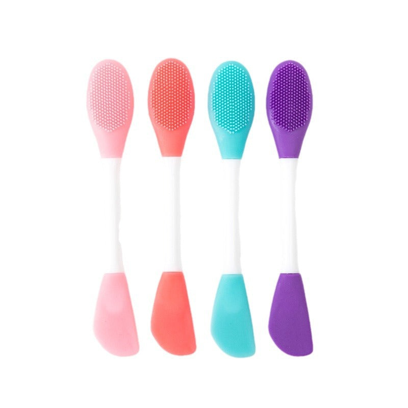 Single Dual-purpose Double-headed Silicone Facial Mask Makeup Brushes Accessories