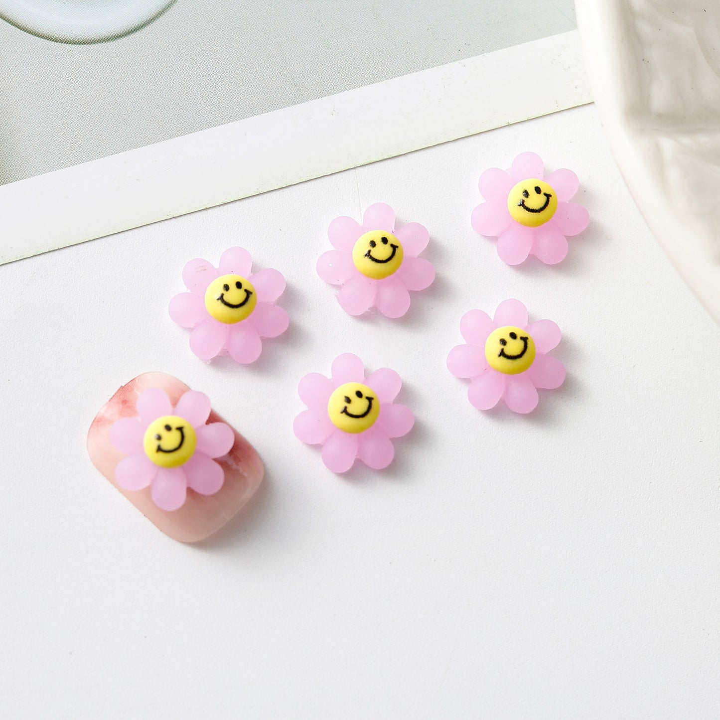 Resin Facial Expression Bag Flower Brooch Phone Nail Care Nail Art