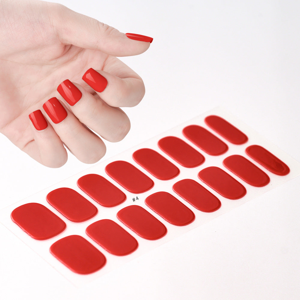 Gel Uv Beauty Full Paste Waterproof Nail Stickers