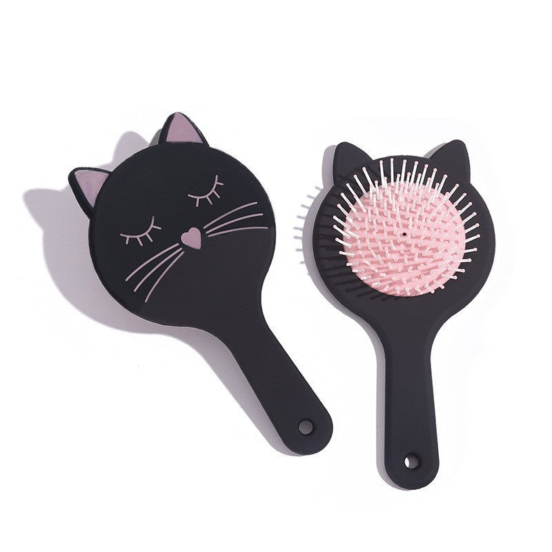 Brosses et peignes à cheveux portables pour cuir chevelu avec dessin animé mignon pour airbag