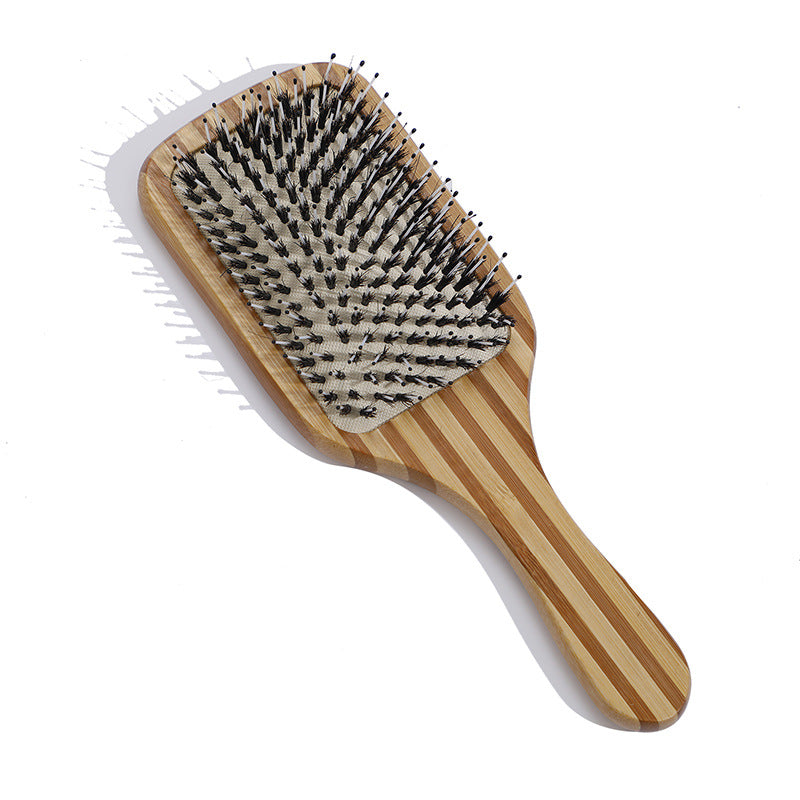 Massage Advanced Wood Texture Airbag Peach Hair Brushes & Combs