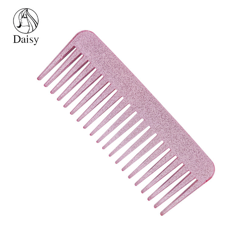 Brosses et peignes à cheveux transparents à paillettes pour femmes