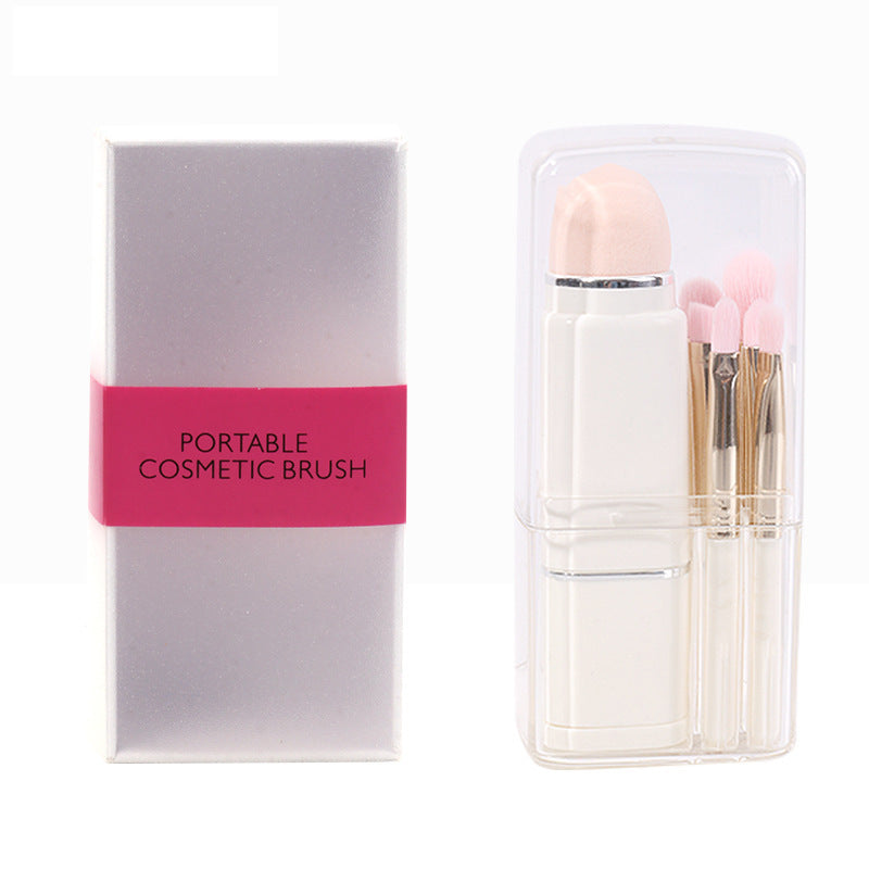 Cosmetic Brush Suit In Multifunctional Portable Transparent Box Travel Makeup Brushes Accessories