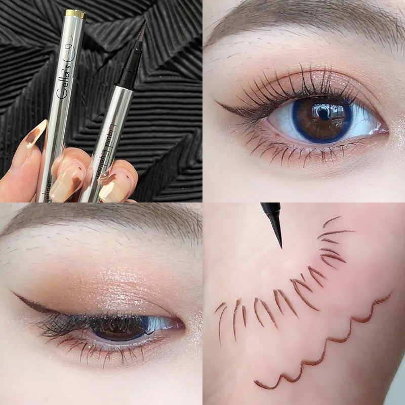 Mise à niveau du petit tube d'argent pour eye-liner aux baies noires