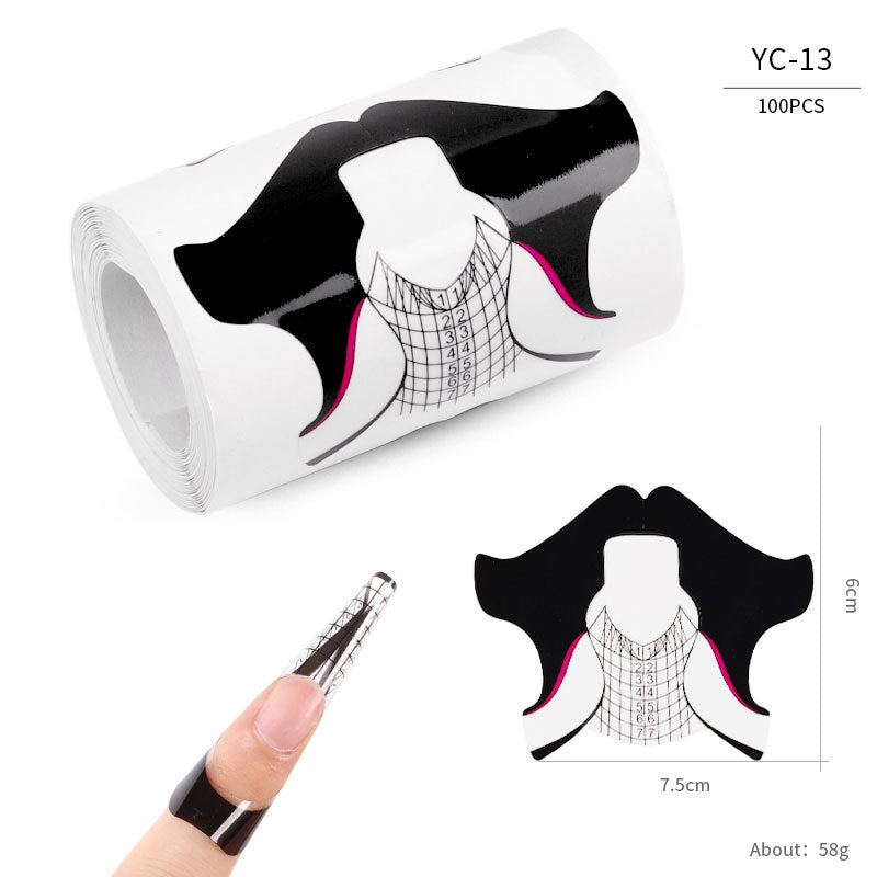 Paper Holder French Therapy Extension Butterfly Nail Tool Set