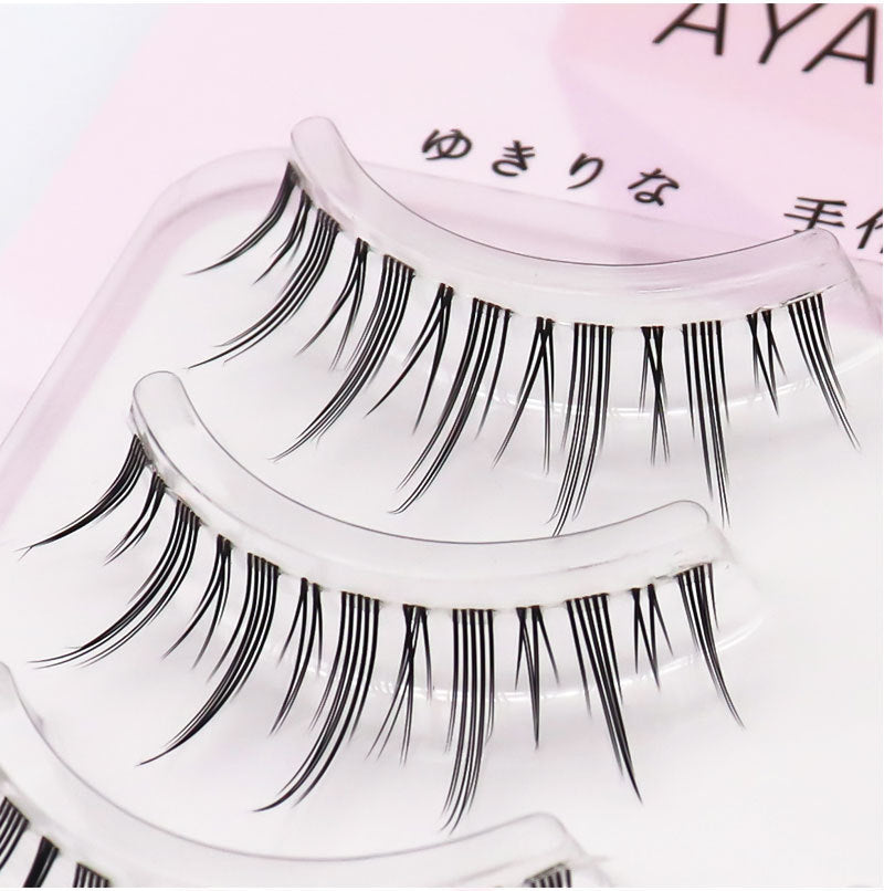 Women's Natural Cross Style Eyelash Team Small False Lashes