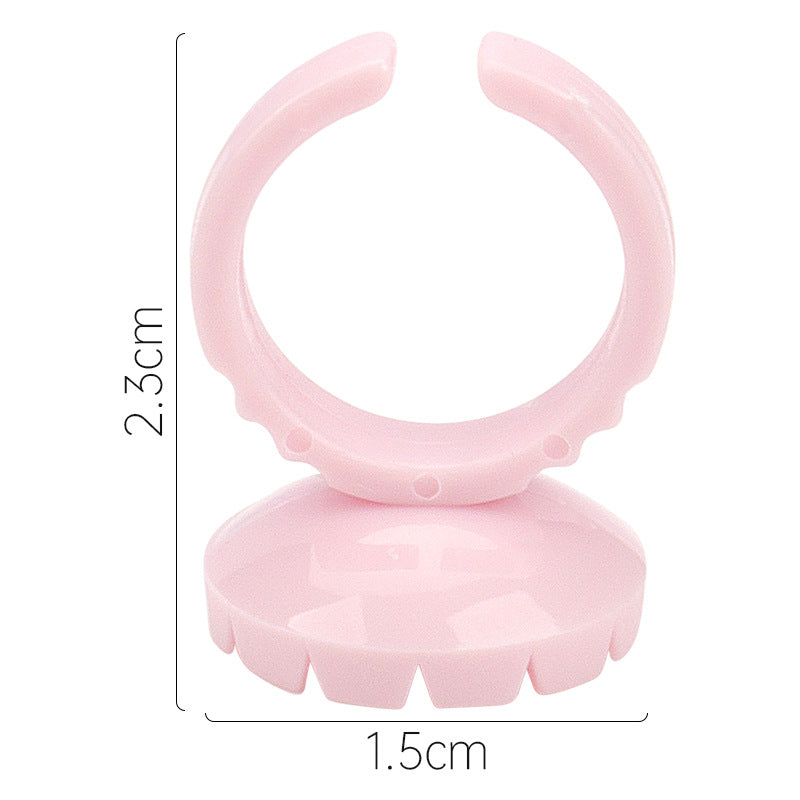 Round Eyelash Ring Flowering Cup Grafting Glue Makeup Accessories