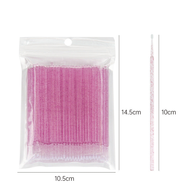 Crystal Cotton Swab Tattoo Embroidery Eyebrow False Lashes