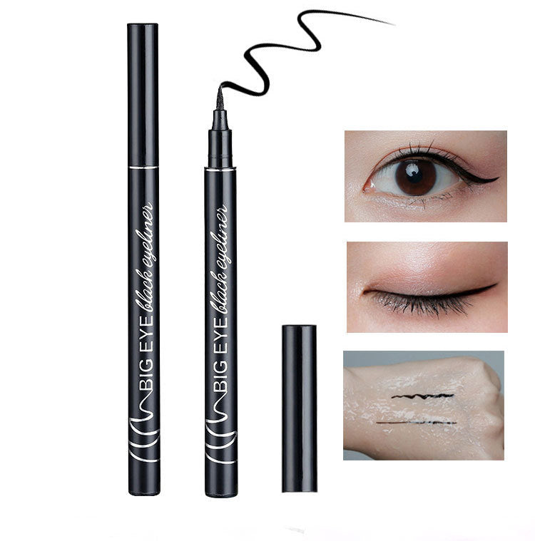 Eyeliner liquide mince et imperméable qui ne coule pas et qui est facile à appliquer