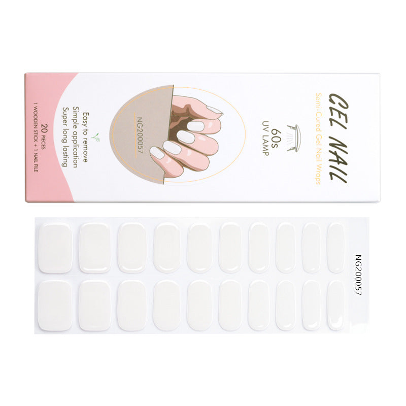 Gel Finger Therapy Light Uv Half Nail Stickers