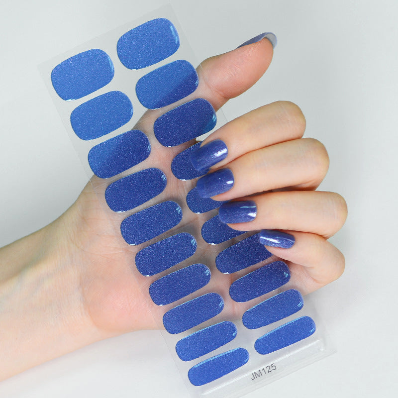 Solid Color Second Generation Flash Uv Nail Stickers