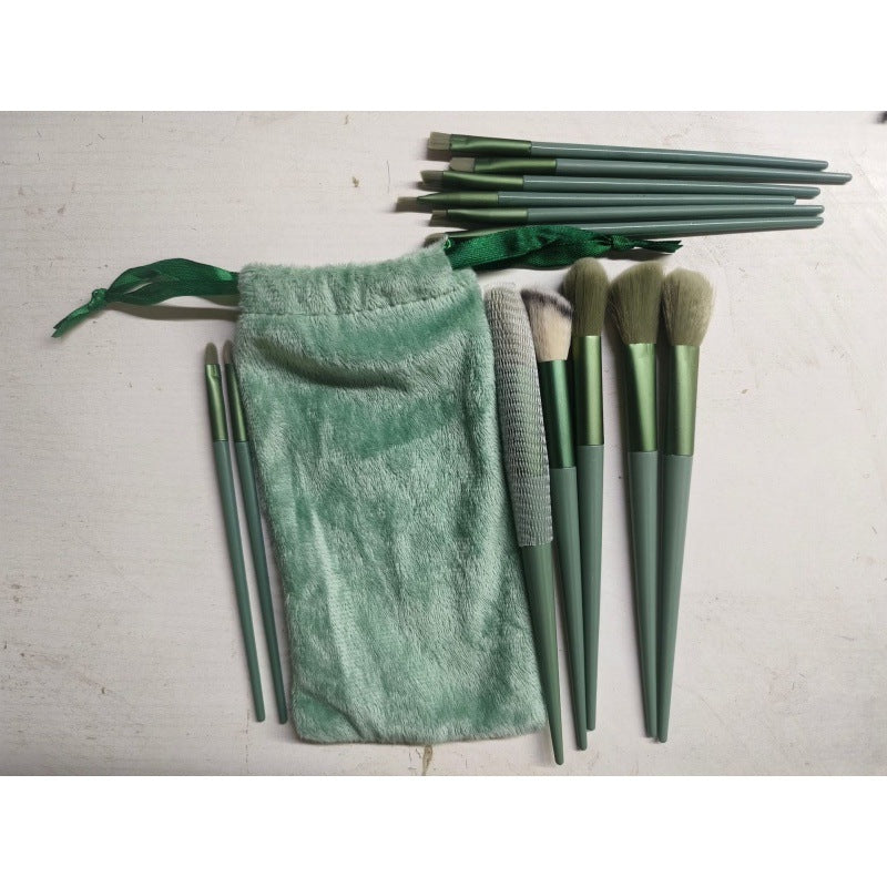 Suit Milk Tea Color Green Beauty Makeup Brushes Accessories