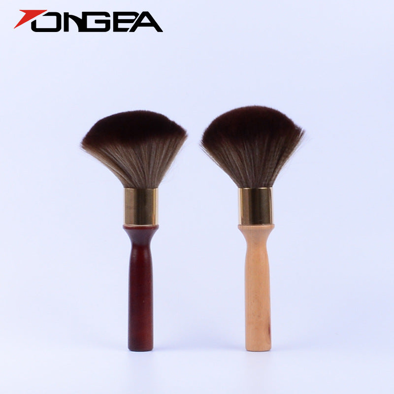 Shredded Brush Fiber Solid Wood Lengthened Handle Makeup Accessories