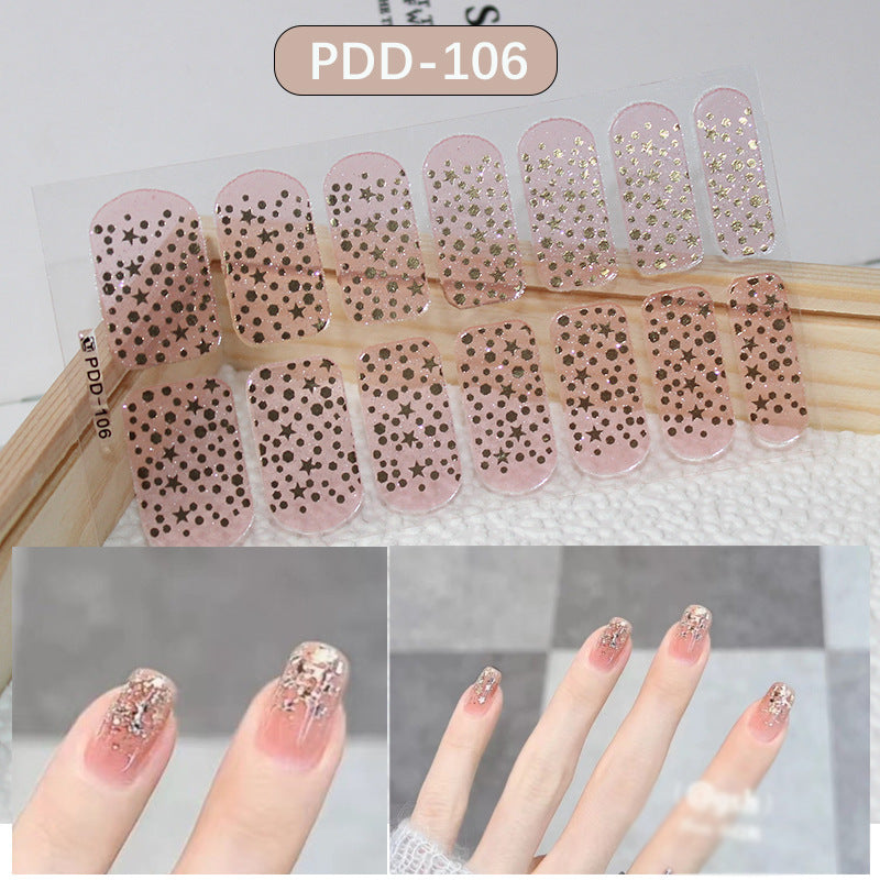 Love Waterproof Durable Applique Finished Patch Nail Art