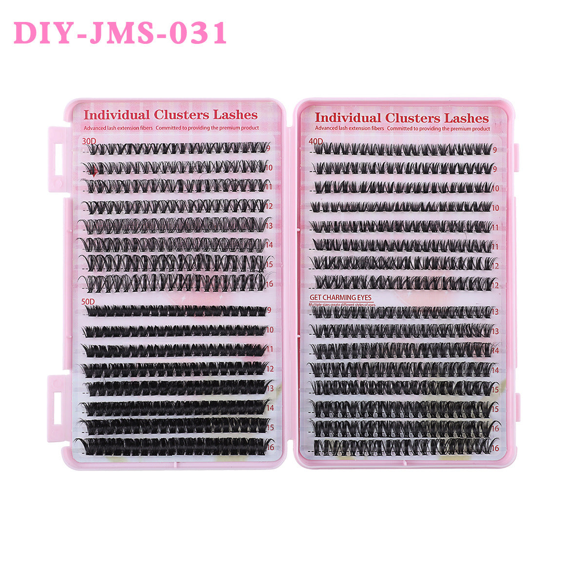 Segmented Large Capacity Eyelash Book Eyelashes Cluster False Lashes