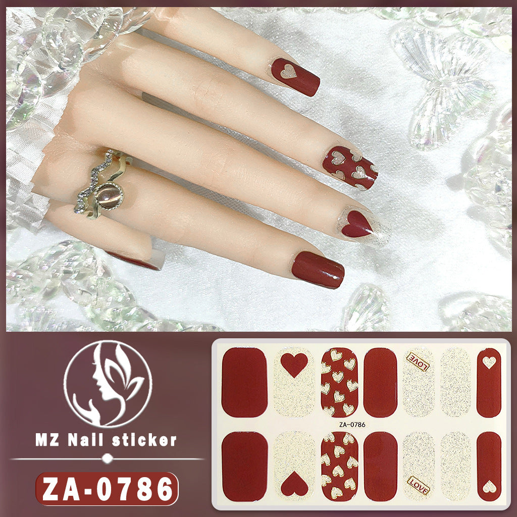 Full Oil Film Hand Manicure Implement Nail Stickers