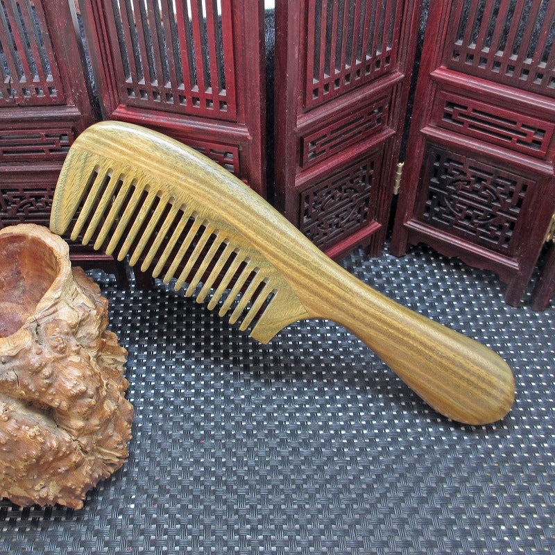 Brosses à cheveux et peignes à dents larges avec manche en tambour épais