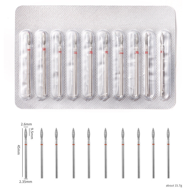 Ensemble d'outils de polissage et de pelage des ongles en aluminium