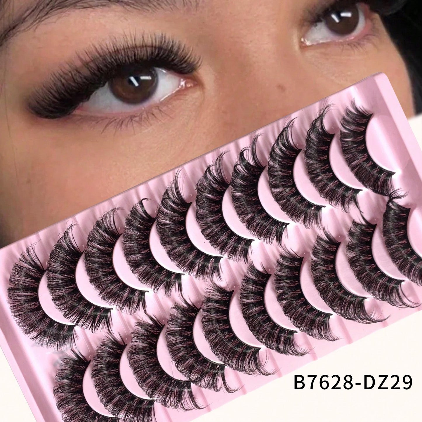 Artificial Mink Simulation One-piece Curling Exaggerated Thick False Lashes