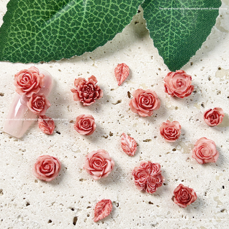 Ornament Material Package Rose Camellia Manicures Nail Care Nail Art