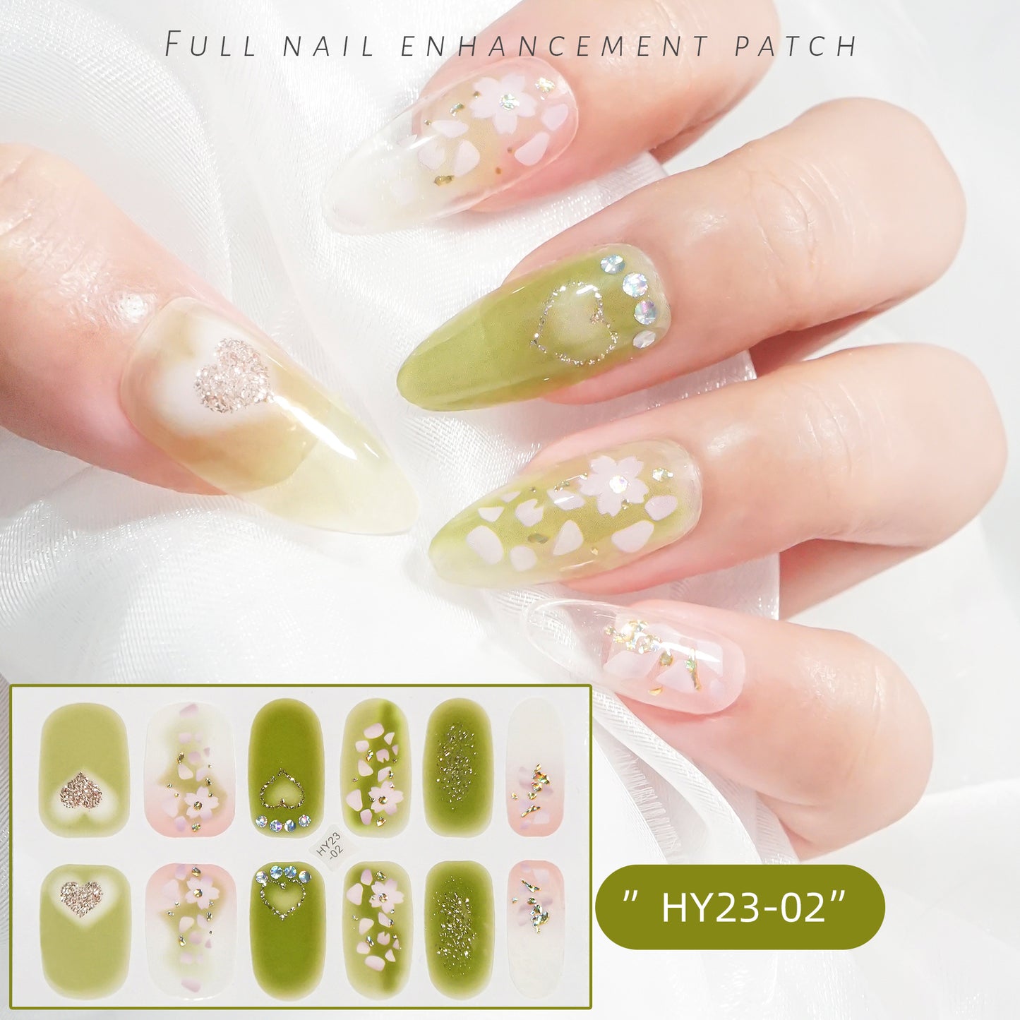 Applique Paper Waterproof Flower Love Gel Nail Stickers