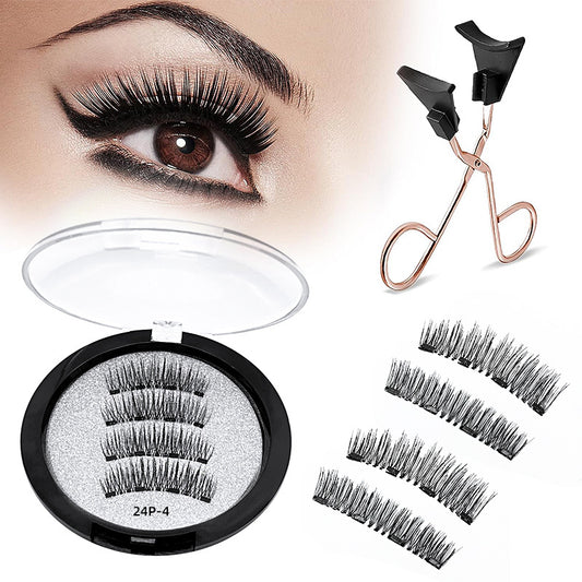 Magnetic Suction Eyelashes Quantum Magnet Natural False Lashes