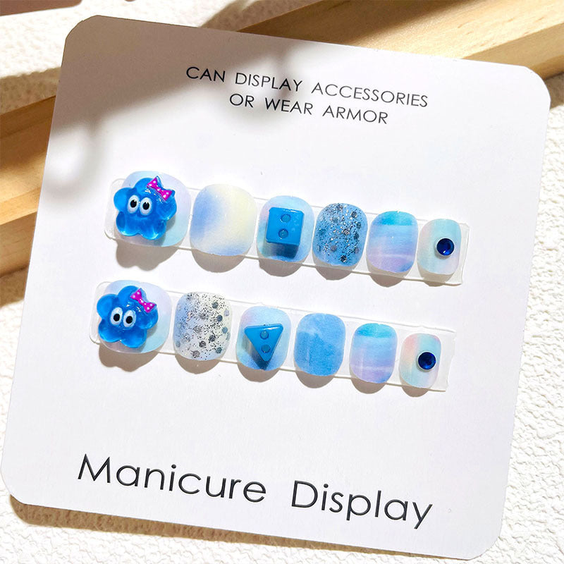 Autocollants pour ongles de petite taille en trois dimensions pour manucure de la série pour enfants