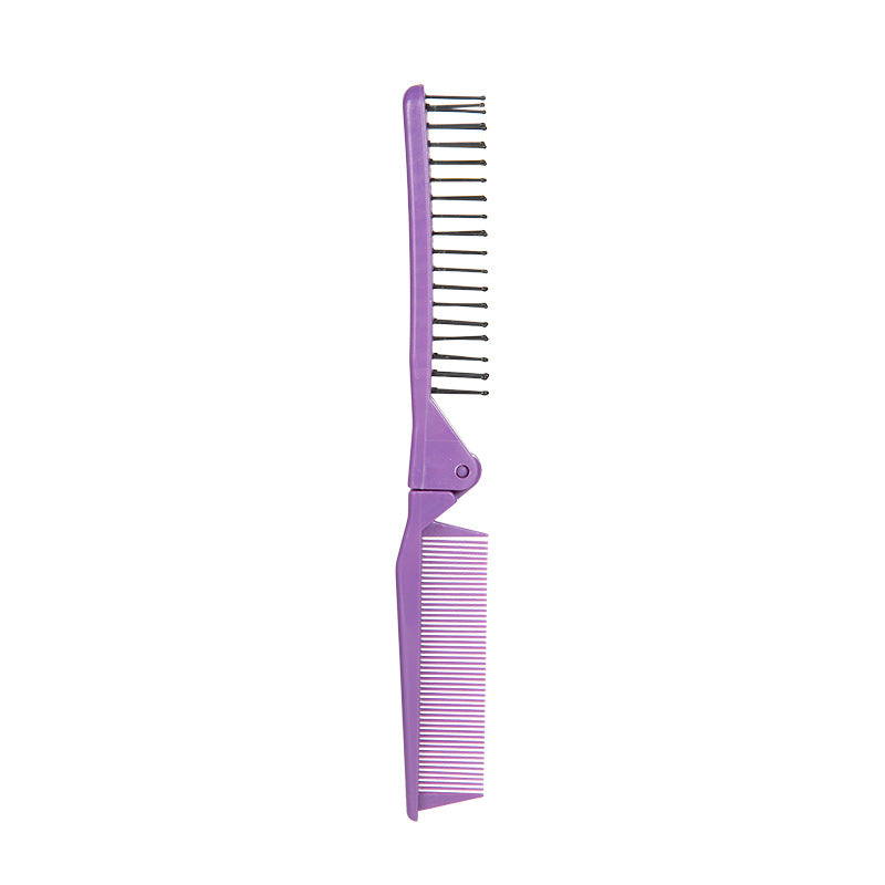 Brosses et peignes de coiffure pliables portables à double usage pour voyage