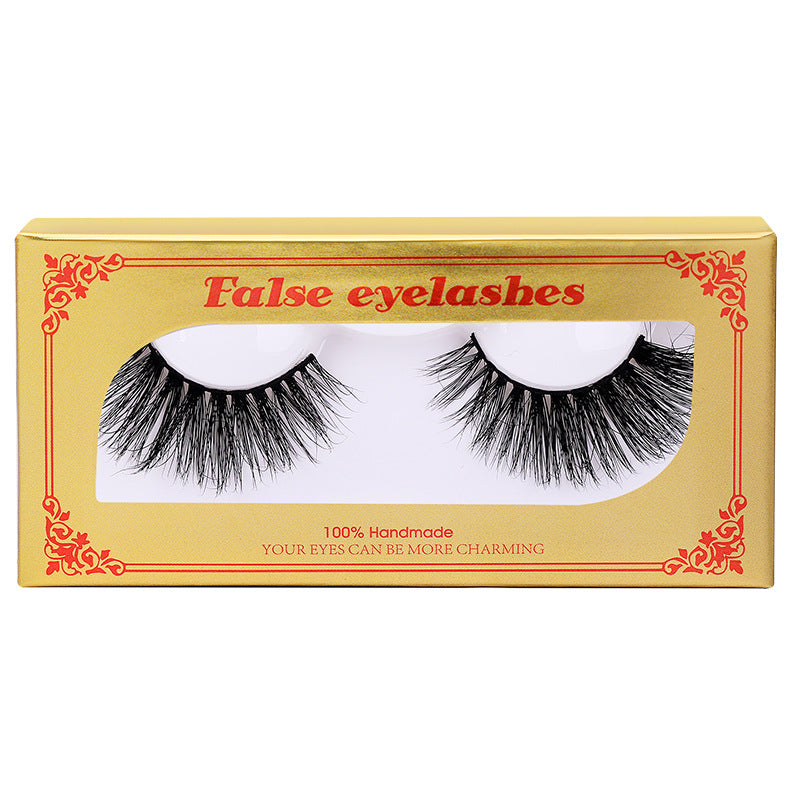 Package Mink Eyelashes Natural Long Thick False Lashes