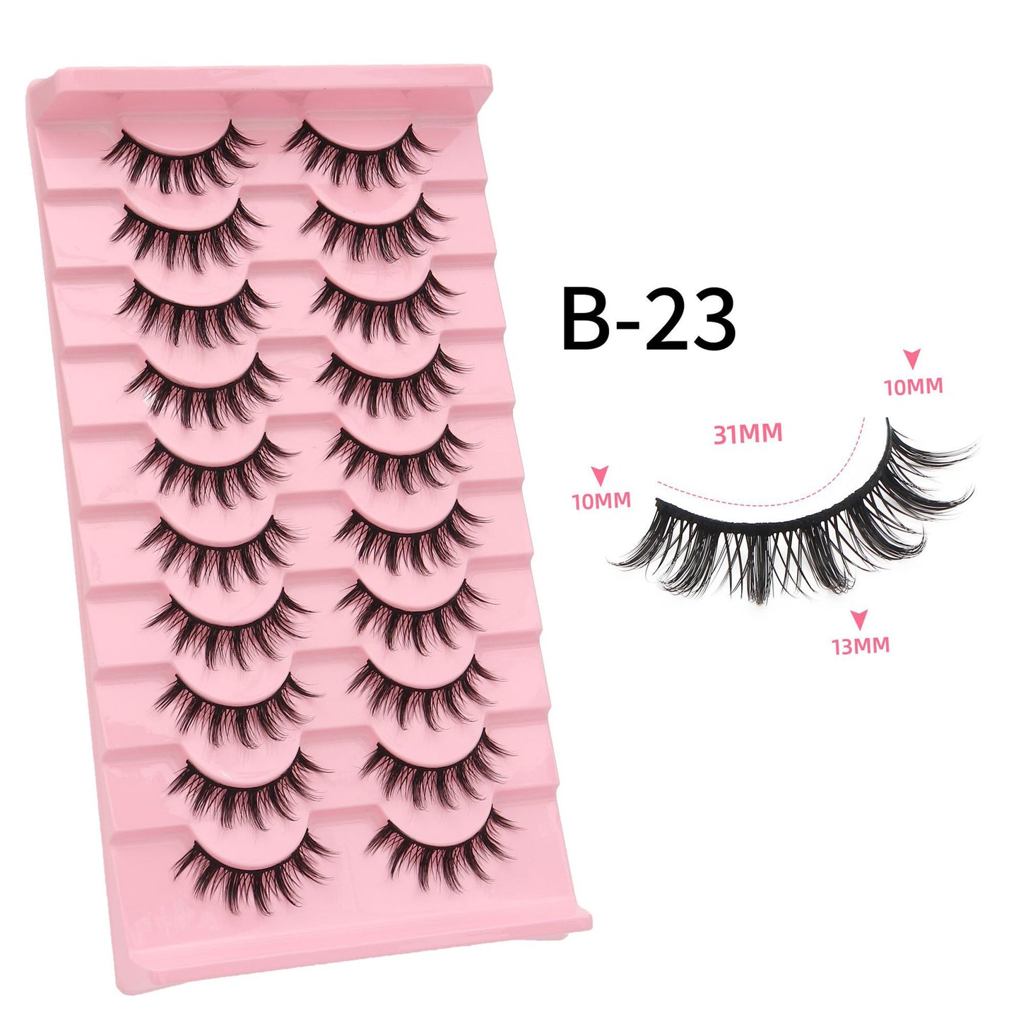 Of Little Devil Eyelashes Natural Hard False Lashes