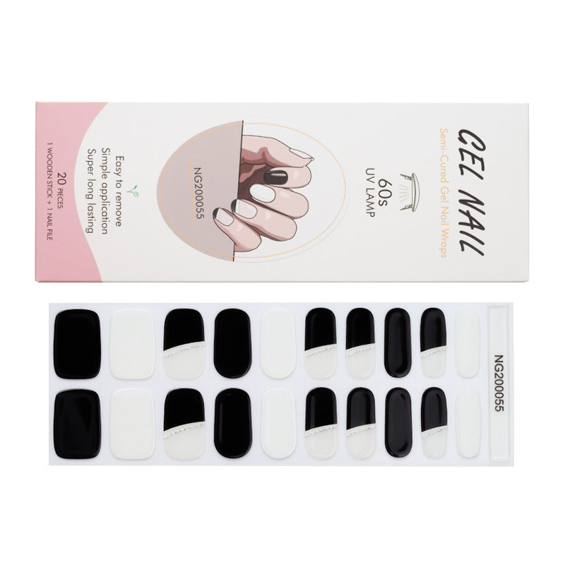 Gel Finger Therapy Light Uv Half Nail Stickers