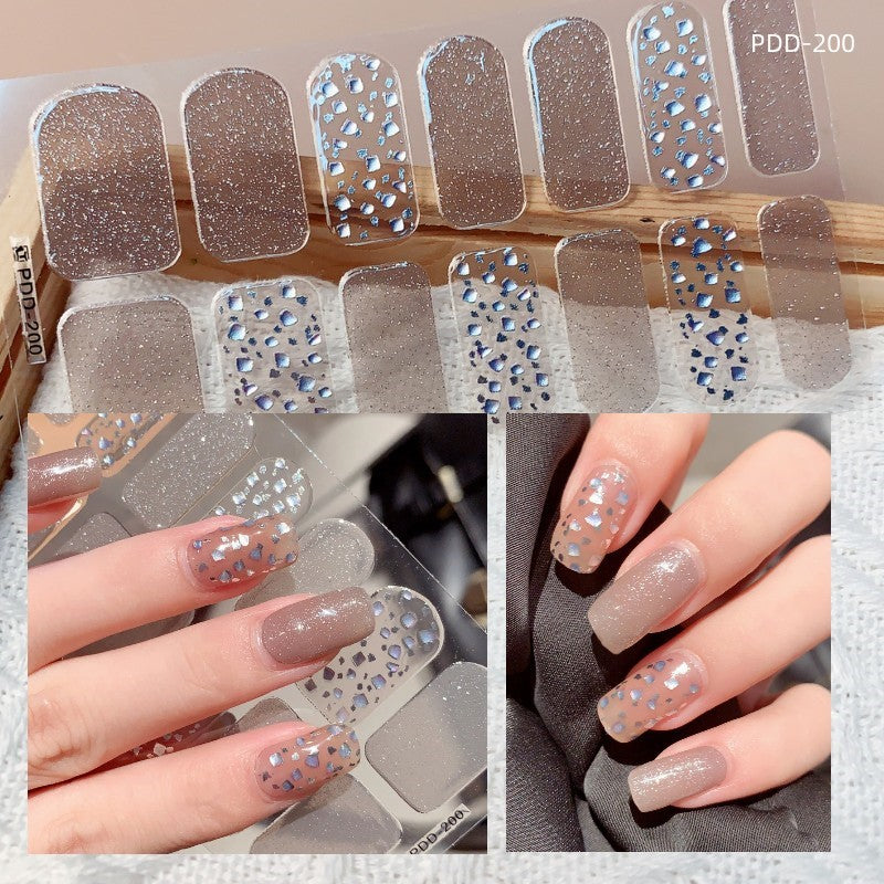 Love Waterproof Durable Applique Finished Patch Nail Art