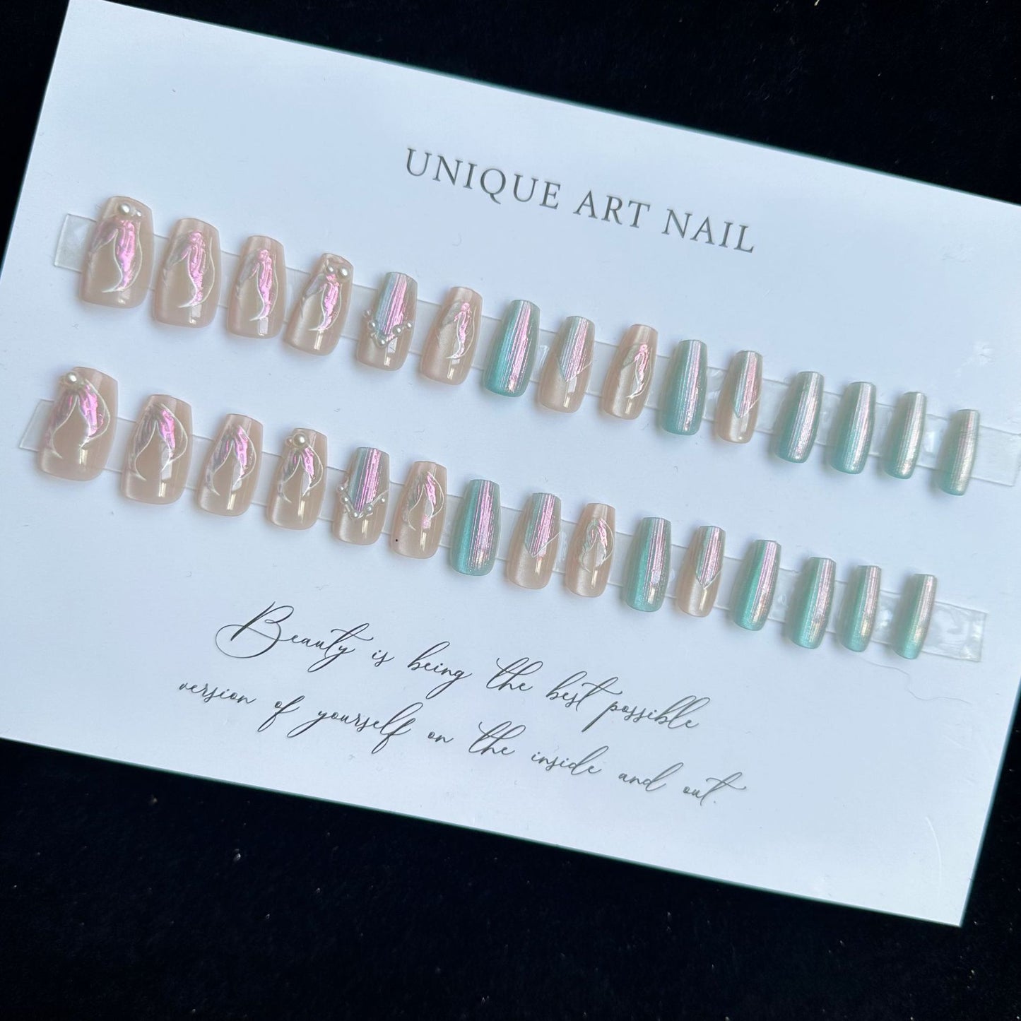 Open Skin Wear Tip Beauty Mermaid Nail Stickers