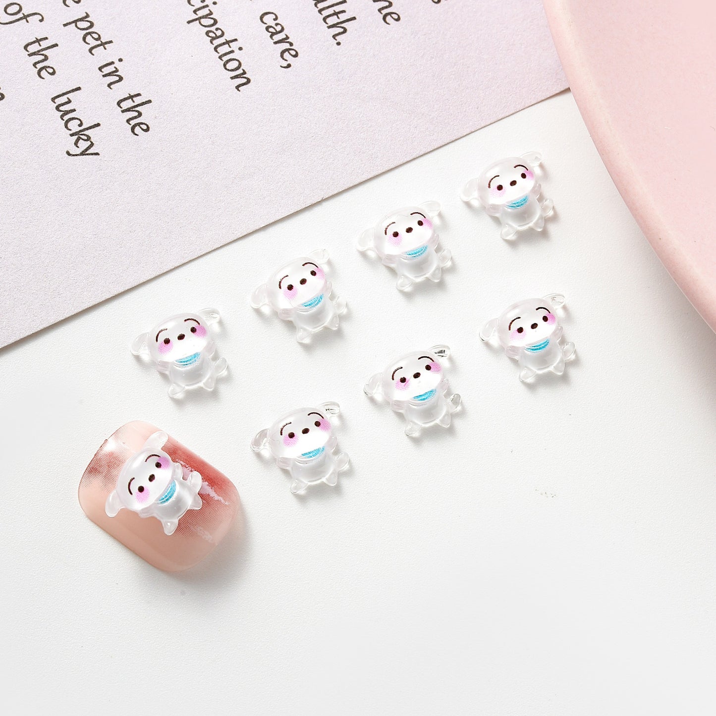 Crayon Cartoon Ornament Funny Story Doll Nail Care Nail Art