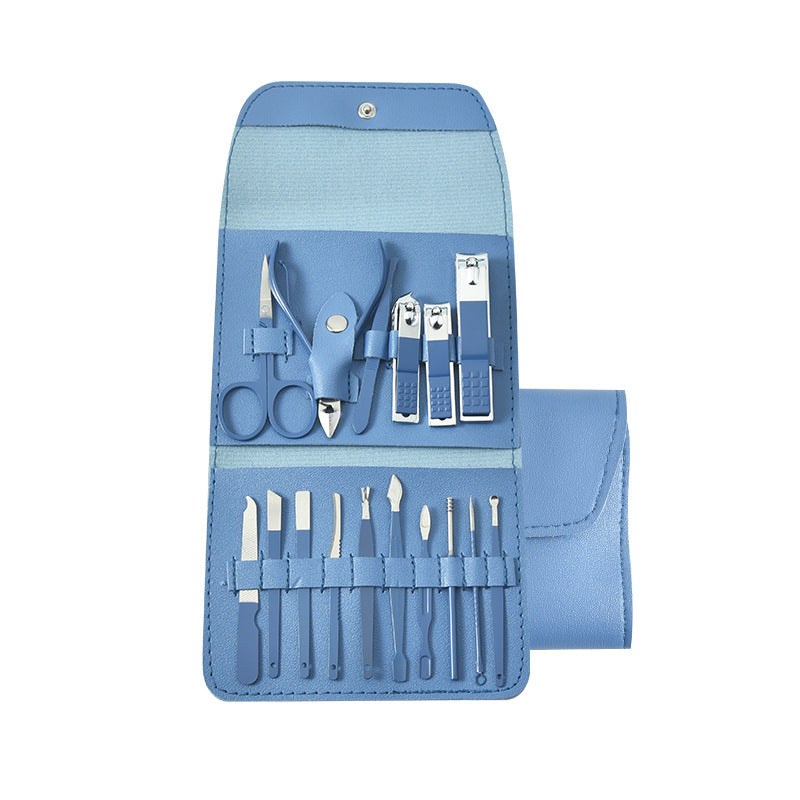 Trousse de manucure pliable pour ciseaux, coupe-ongles, ensemble d'outils pour ongles