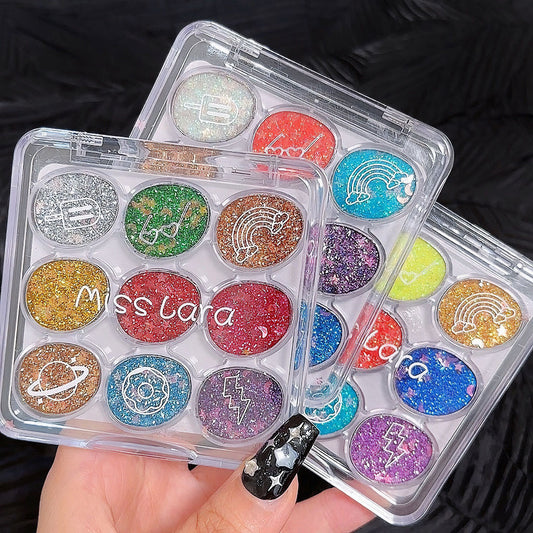 Plate Gel Super Shiny Crystal Stage Shimmer Sequins Special Eyeshadow